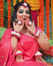 Load image into Gallery viewer, Pink Floral Jewellery Set (Wbtjhk-04)