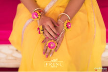 Load image into Gallery viewer, Pink And Yellow Floral Jewellery Set (Wbtdeh-03)