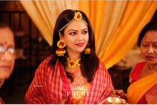 Load image into Gallery viewer, Pink And Yellow Floral Jewellery Set (Wbbcj3Ch-04)