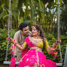 Load image into Gallery viewer, Pink And Yellow Floral Jewellery Set (\Wbte6Chk-04)