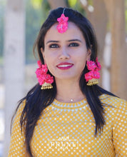 Load image into Gallery viewer, Pink Floral Jewellery Set (Sstjkhk-04)