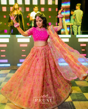 Load image into Gallery viewer, Pink Floral Jewellery Set (Wbteh-03)