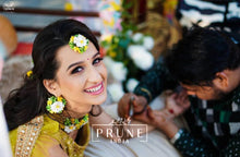 Load image into Gallery viewer, Yellow Floral Jewellery Set (Wbte3Ch3A-05)