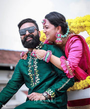 Load image into Gallery viewer, Purple Floral Jewellery Set (Tjkh-03)