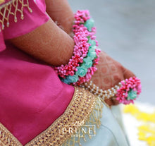 Load image into Gallery viewer, Purple Floral Jewellery Set (Tjkh-03)