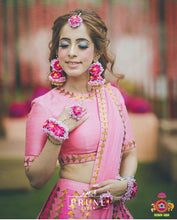 Load image into Gallery viewer, Pink Floral Jewellery Set (Wbtjh-03)