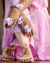 Load image into Gallery viewer, Purple Floral Jewellery Set (Sstjh-03)