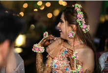 Load image into Gallery viewer, Multi Colour Floral Jewellery Set (Wbfteh-03)