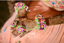 Load image into Gallery viewer, Multi Colour Floral Jewellery Set (Wbfteh-03)