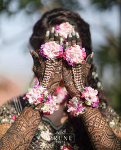 Load image into Gallery viewer, Pink Floral Jewellery Set (Bstj3Ch-04)