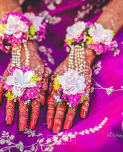 Load image into Gallery viewer, Purple Floral Jewellery Set (Bsh-01)