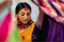 Load image into Gallery viewer, Pink Floral Jewellery Set (Sstjcnh-05)