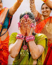 Load image into Gallery viewer, Purple Floral Jewellery Set (Wbtenh-04)