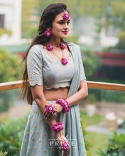 Load image into Gallery viewer, Pink Floral Jewellery Set (Sstmek3Nh-04)