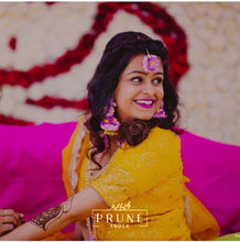 Load image into Gallery viewer, Pink Floral Jewellery Set (\Wbtjnh-04)