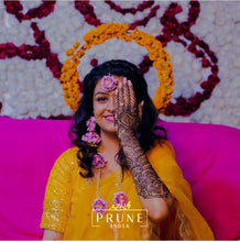 Load image into Gallery viewer, Pink Floral Jewellery Set (\Wbtjnh-04)