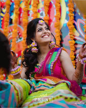 Load image into Gallery viewer, Purple And Yellow Floral Jewellery Set (Wbtjkh-03)