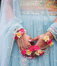 Load image into Gallery viewer, Yellow And Red Floral Jewellery Set (Ssftjh-03)