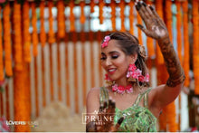 Load image into Gallery viewer, Pink Floral Jewellery Set (Sstjk3C1H-04)