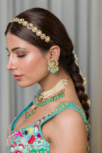 Load image into Gallery viewer, Swarovski Crystal Necklace With Green Beads