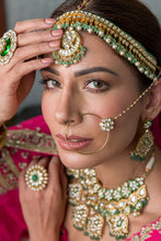 Load image into Gallery viewer, Green Meenakari Necklace