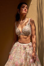 Load image into Gallery viewer, Pastel Floral Lehenga Set