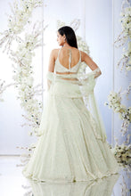 Load image into Gallery viewer, Mint Green Pearl Lehenga Set