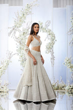 Load image into Gallery viewer, Grey Pearl Lehenga Set