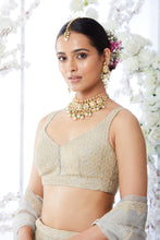 Load image into Gallery viewer, Grey Gota Patti Lehenga Set