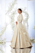 Load image into Gallery viewer, Ivory Gota Patti Lehenga Set