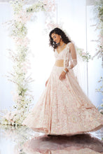 Load image into Gallery viewer, Blush Pink Sequin Lehenga Set