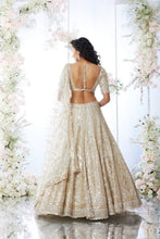 Load image into Gallery viewer, Antique Gold Sequin Lehenga Set