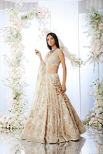 Load image into Gallery viewer, Cream Floral Lehenga Set