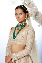 Load image into Gallery viewer, Rose Gold Trail Lehenga Set