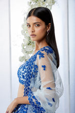 Load image into Gallery viewer, Blue on Blue Resham Work Lehenga Set