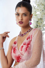 Load image into Gallery viewer, Peach Red Lehenga Set