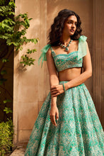 Load image into Gallery viewer, Seagreen Lehenga Set