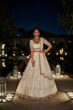 Load image into Gallery viewer, Cream & Gold Lehenga Set
