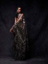Load image into Gallery viewer, Silver Metallic Saree