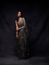 Load image into Gallery viewer, Silver Metallic Saree