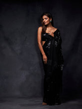 Load image into Gallery viewer, Wine Floral Saree