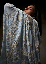 Load image into Gallery viewer, Powder Blue Ivory Saree