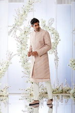 Load image into Gallery viewer, Nude Kiran Dori Sherwani Set
