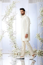Load image into Gallery viewer, Ivory Mirror Work Kurta Set