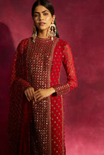 Load image into Gallery viewer, Red Kurta Pallazo Set