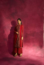 Load image into Gallery viewer, Red Kurta Pallazo Set