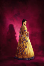 Load image into Gallery viewer, Mughal Boota Dupatta Gold Anarkali Set