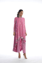 Load image into Gallery viewer, Dark Blush Assyemetrical Kurta Set
