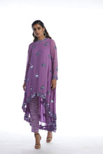 Load image into Gallery viewer, Catnip Purple Asymetrical Kurta Set