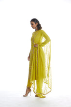 Load image into Gallery viewer, Moss Green Kurta Pant Set